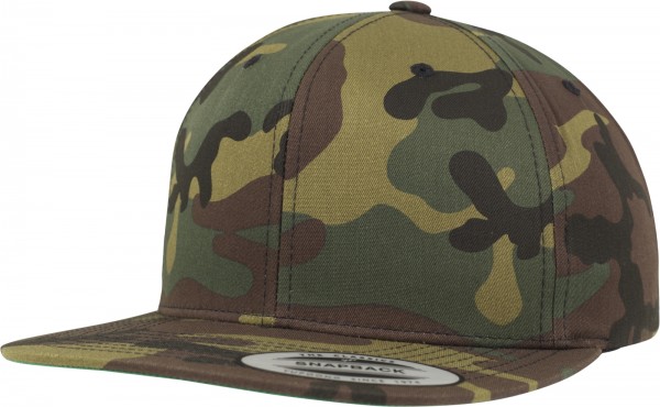 6089CF Yupoong Snap Back Cap camo green wood