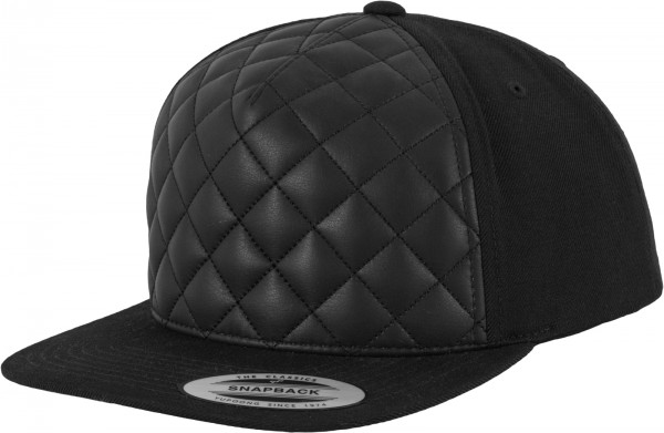 6089Q Yupoong Snap Back Cap Diamond Quilted