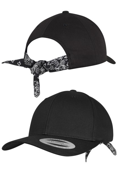 Curved Bandana Tie Snapback 7706BS